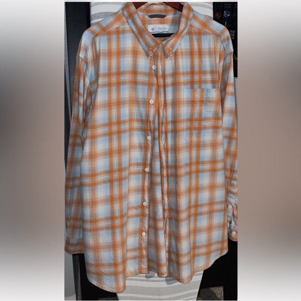 Columbia Men's XXL Long Sleeve Button Down Shirt